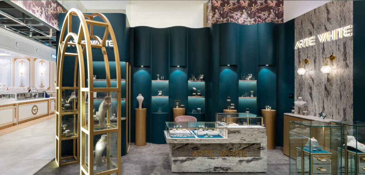 artewhite,百貨公司專櫃,飾品專櫃,珠寶專櫃,商業空間拍攝,奇拓設計,空間攝影,finestudio空間攝影