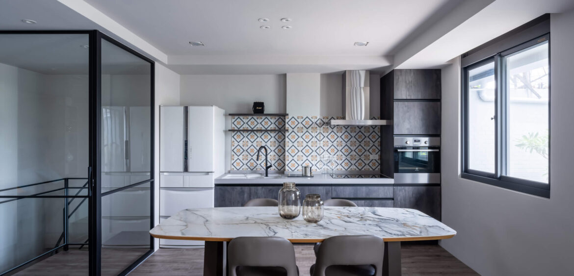 閣樓設計,特殊漆,廚房花磚,奇拓設計,空間攝影,finestudio空間攝影