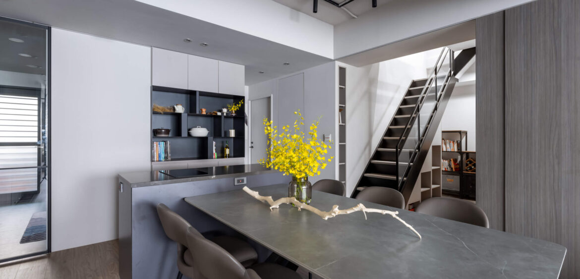 閣樓設計,特殊漆,廚房花磚,奇拓設計,空間攝影,finestudio空間攝影